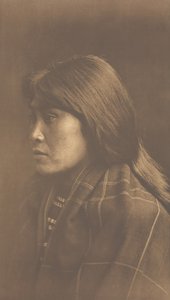 Suquamish pige, 1912. af Edward Sheriff Curtis