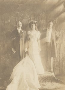 Theodore Roosevelt, Alice Roosevelt Longworth og Nicholas Longworth af Edward Sheriff Curtis