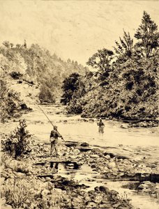 The Tees: The Tees at Ovington, ca. 1880 (ætsning)