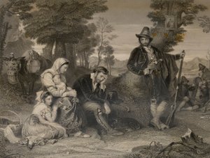 Contadina-familiens fanger med Banditti