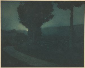 Vejen ind i dalen - Moonrise af Edward Steichen