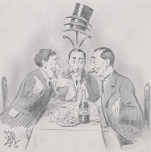 A Celebrated Luncheon a Trois (The Three Isaacs) 1900