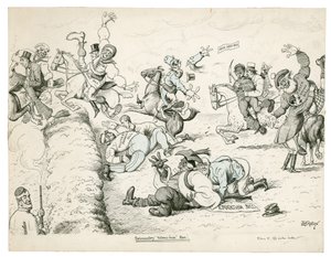 Parlamentarisk Victoria Cross Race! (blæk på papir) af Edward Tennyson Reed