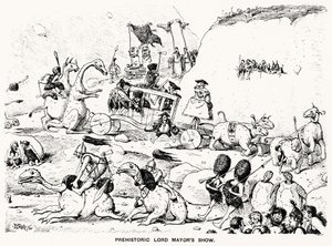 Forhistorisk Lord Mayors Show, 1894 (pen og blæk)