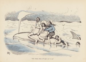 Haler med et twist: The Whale (farve litho)