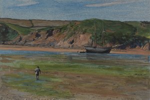 En Devon-flod ved lavvande, 16. juni 1859