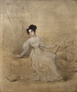 Portræt af Jane Moresley af Edward Villiers Rippingille