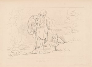 Tæt på var han kommet... af Edward Webb, after George Elgar Hicks