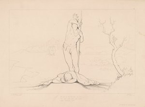 Han byder mig at tørre det sidste... af Edward Webb, after George Elgar Hicks