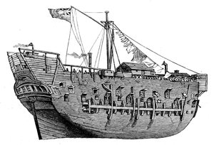 HMS Discovery af Edward William (after) Cooke