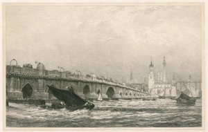 London Bridge af Edward William Cooke