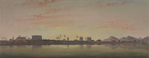 Pyloner ved Karnak, Theban-bjergene i det fjerne af Edward William Cooke