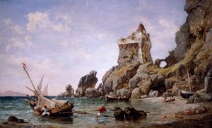 Salerno, Italien, 1849. af Edward William Cooke