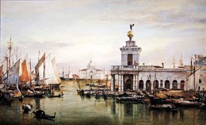 Venedig (olie på lærred) af Edward William Cooke