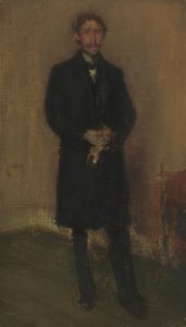 Alexander Arnold Hannay, ca. 1896 (olie på træ) af Edward William & Whistler James McNeill (1834-1903) Godwin
