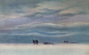 Slædekørsel, 1911, 1913 af Charles Edward Wilson