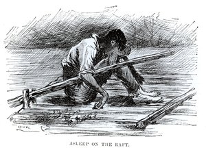 Sovende på flåden, illustration fra 