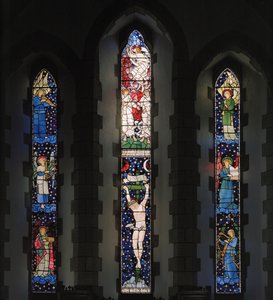 Østvindue, 1881 (farvet glas)