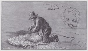 Klipning af får af Edwin (after) Landseer