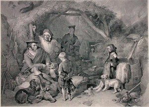 The Highland Whisky Still, graveret af Robert Graves, udgivet 1876 (gravering)