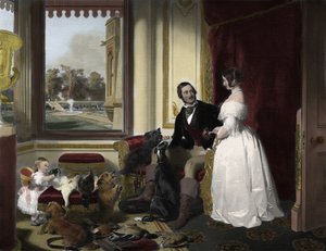 Windsor Castle i moderne tid af Edwin (after) Landseer