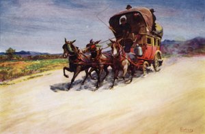 Corsica: A diligence (farve litho)