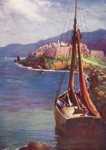 Korsika: Calvi (farve litho)