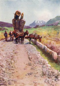 Korsika: Mules tegner træ (farve litho)