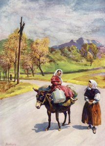 Korsika: Vejkryds (farve litho)