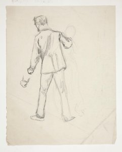 En mandlig og en kvindelig figur af Edwin Austin Abbey
