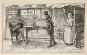 En uvelkommen gæst - af Edwin Austin Abbey