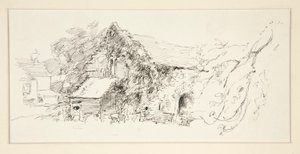 Arkitektstudie af Edwin Austin Abbey