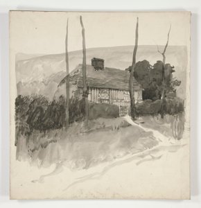 Arkitektstudie af Edwin Austin Abbey