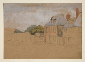 Arkitektstudie af Edwin Austin Abbey