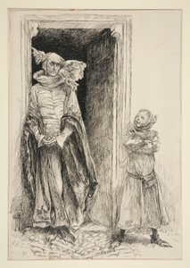 Armando og mund, fra akt III, Scene i, Kærlighed af Edwin Austin Abbey