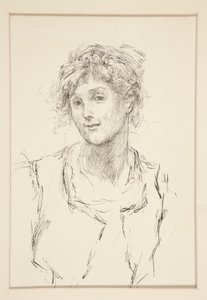 Audrey, illustration til akt V, Scene i, As You Like It af Edwin Austin Abbey