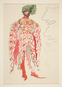 Bagot, kostumeskitse til Henry Irving af Edwin Austin Abbey