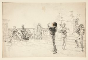 Balthazar synger: af Edwin Austin Abbey