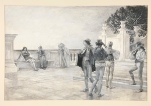 Balthazar synger: af Edwin Austin Abbey