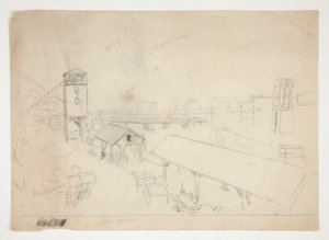 Pramlæsningsscene ved en flod af Edwin Austin Abbey