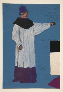 Biskop af Carlisle, kostumeskitse til Henry Irving af Edwin Austin Abbey