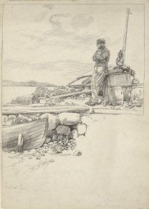 Kaptajn Sandy af Edwin Austin Abbey