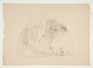 Kompositionsstudie til af Edwin Austin Abbey