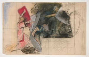 Kompositionsstudie til af Edwin Austin Abbey