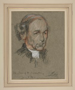 Kroning af Edward VII Portræt: Joseph Armitage Robinson, Canon af Edwin Austin Abbey