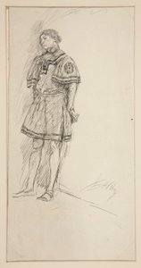 Kostumestudie for Two Gentlemen of Verona (?) af Edwin Austin Abbey