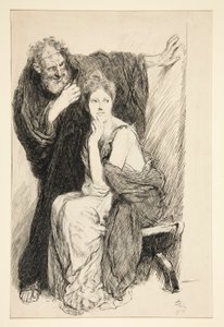 Cressida og hendes onkel, fra Troilus og Cressida af Edwin Austin Abbey