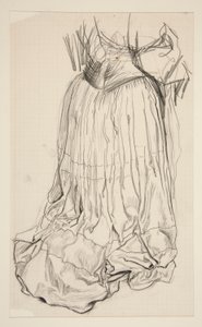 Draperi studie til af Edwin Austin Abbey
