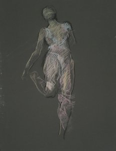 Tidlig figur undersøgelse for af Edwin Austin Abbey