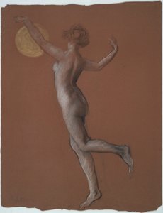 Tidlig figurundersøgelse for af Edwin Austin Abbey